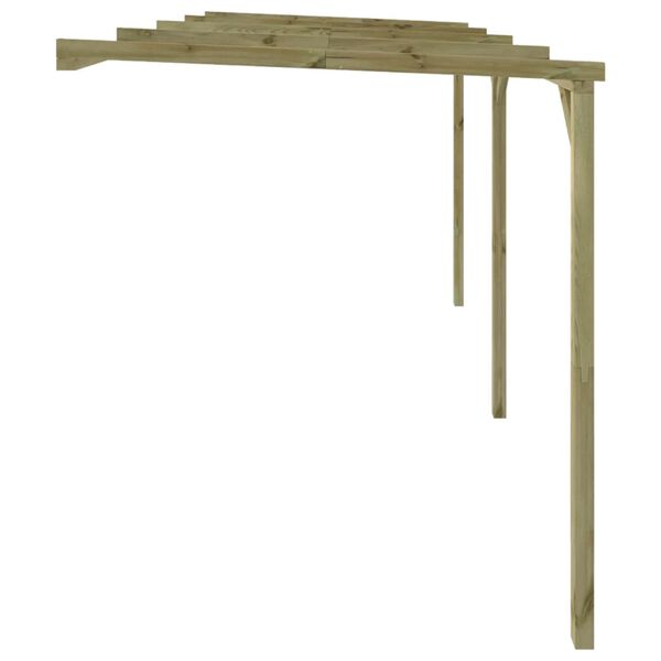 vidaXL Pergola k stene domu 2x4x2,2 m, drevo