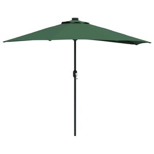 vidaXL Z&aacute;hradn&yacute; slnečn&iacute;k 294 x 150 x 224 cm Polyester a oceľ Zelen&aacute;