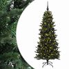 vidaXL Umel&yacute; vianočn&yacute; stromček s vianočn&yacute;mi guľami 180 cm 300 LED