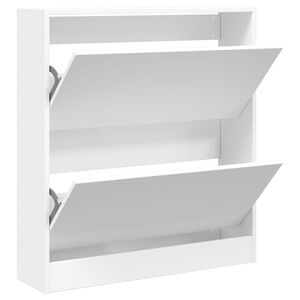 vidaXL Botn&iacute;k biely 80x21x87,5 cm kompozitn&eacute; drevo