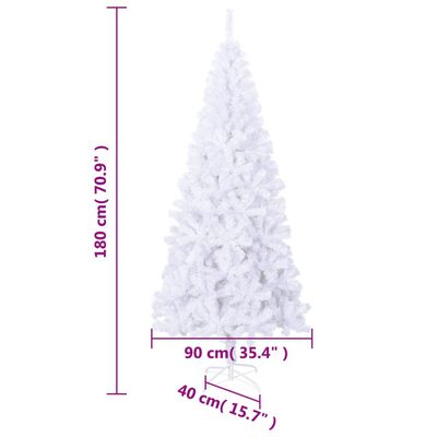 vidaXL Umelý vianočný stromček so stojanom 180 cm, 620 vetvičiek