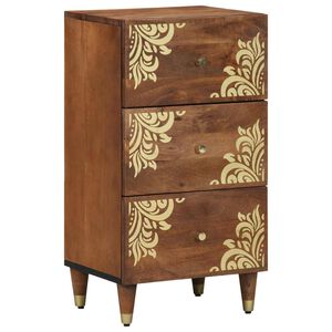 vidaXL Serv&iacute;rovacia skriňa Hned&aacute; 40 x 33 x 75 cm Mas&iacute;vne mango drevo