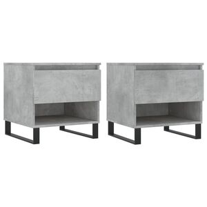 vidaXL Konferenčn&eacute; stol&iacute;ky 2 ks bet&oacute;novo siv&eacute; 50x46x50 cm komp. drevo