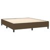 vidaXL Boxspring posteľ s matracom tmavohned&aacute; 160x200 cm l&aacute;tka