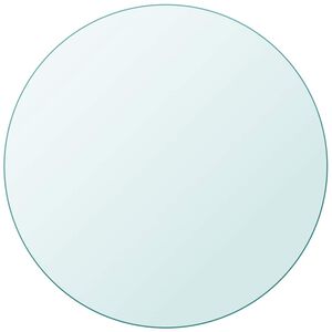 vidaXL Stolov&aacute; doska z tvrden&eacute;ho skla, okr&uacute;hla, 80 cm