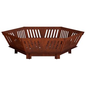 vidaXL Ohnisko Hrdzav&yacute; 60 x 60 x 18 cm Poveternostne odoln&aacute; oceľ