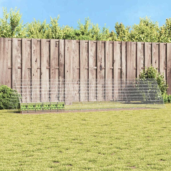 vidaXL Klietka pre králiky Strieborná 215 x 100 x 85 cm