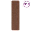 vidaXL Proti&scaron;mykov&eacute; schodov&eacute; rohože 15 ks 75 x 20 cm Žlt&aacute; PP