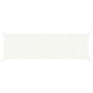 vidaXL Slnečn&aacute; plachta Biela 6 x 2 m 100% polyester Oxford