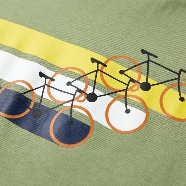 Detské tričko s krátkymi rukávmi svetlé kaki 92