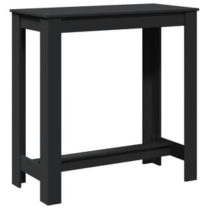 vidaXL Barov&yacute; st&ocirc;l čierny 102x50x103,5 cm kompozitn&eacute; drevo