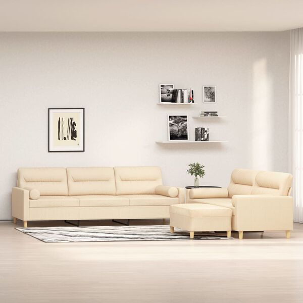 vidaXL 3-dielna sedacia s&uacute;prava s vank&uacute;&scaron;mi kr&eacute;mov&aacute; l&aacute;tka