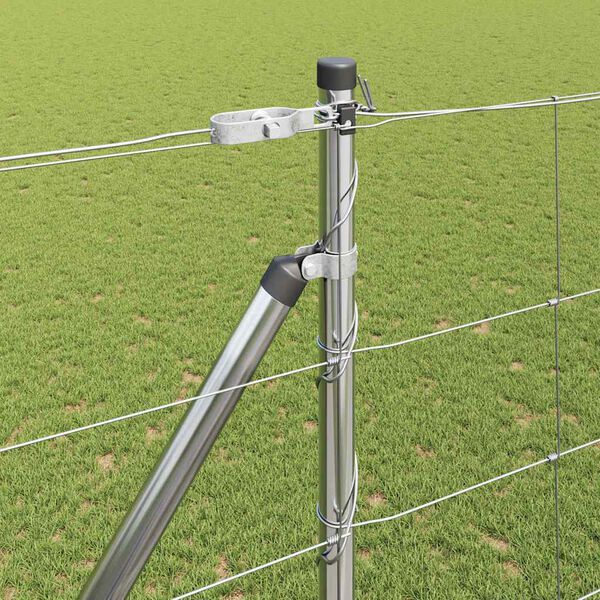 vidaXL Stĺp na plot. Zinkovaný 25 x 1,6 m Oceľ