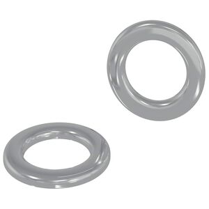 vidaXL Podložky 2 ks Strieborn&aacute; 10 x 10 x 0,8 mm Železo