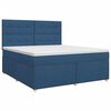 vidaXL Posteľ boxspring s matracom Modr&aacute; 140 x 190 cm L&aacute;tka