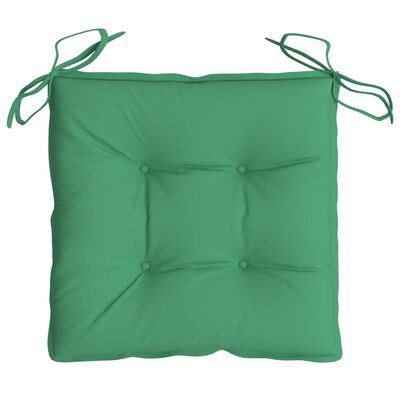 vidaXL Podložky na stoličku 4 ks 40x40x7 cm, oxfordská látka, zelené