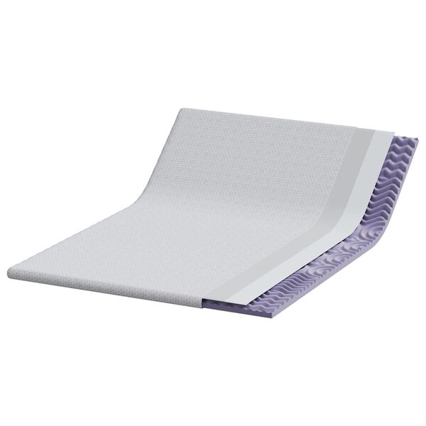 vidaXL Matracov&aacute; podložka Biela 140 x 200 cm Jacquardov&aacute; l&aacute;tka