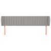 vidaXL Čelo postele so z&aacute;hybmi bledosiv&eacute; 203x23x78/88 cm l&aacute;tka