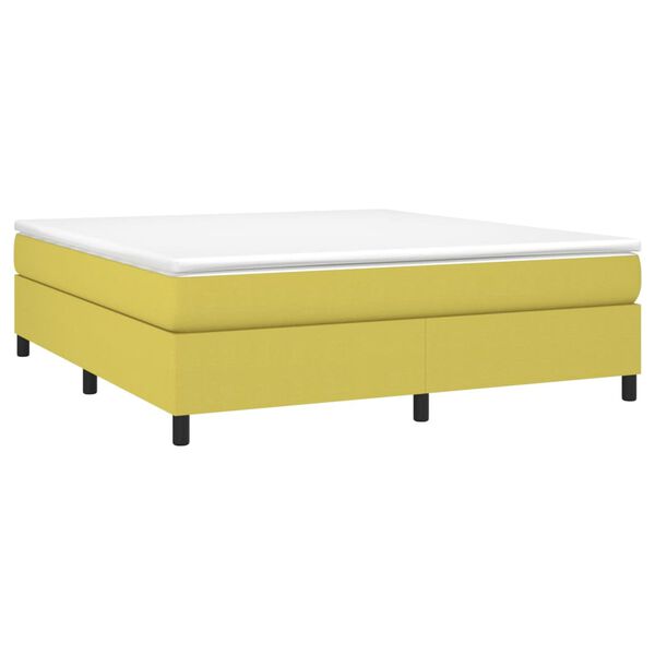 vidaXL Boxspring posteľ s matracom zelen&aacute; 180x200 cm l&aacute;tka