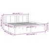 vidaXL Posteľ bez matraca biela 200x200 cm masívna borovica