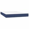 vidaXL Posteľn&yacute; r&aacute;m boxspring s matracom modr&yacute; 140x200 cm l&aacute;tka