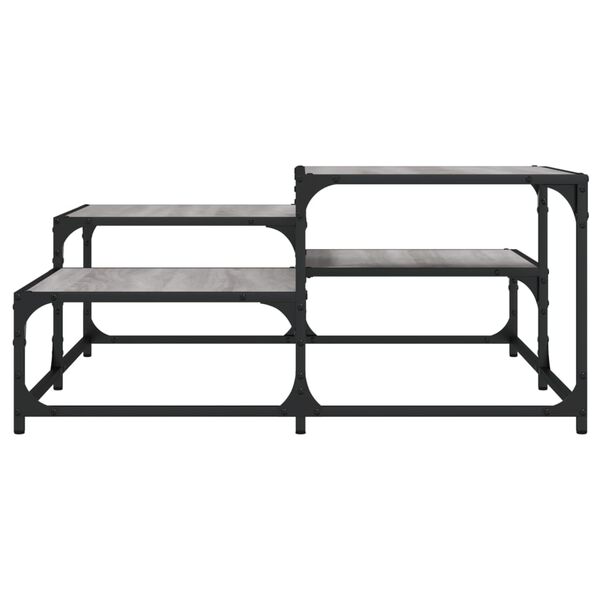 vidaXL Konferenčný stolík sivý sonoma 87,5x87,5x40 cm kompozitné drevo