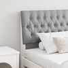 vidaXL Čalúnené čelo postele Svetlosivá 180 cm
