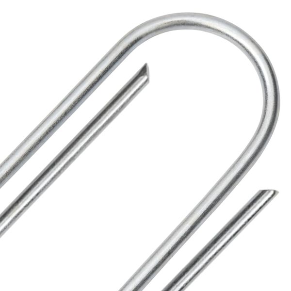 vidaXL Stanové kolíky v U tvare 25 ks 15x3,5 cm pozinkovaná oceľ