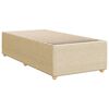 vidaXL Boxspring posteľ s matracom kr&eacute;mov&aacute; 100x200 cm l&aacute;tka