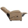 vidaXL Zdv&iacute;hacie mas&aacute;žne kreslo kapuč&iacute;nov&eacute; umel&aacute; koža