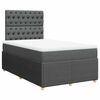 vidaXL Boxspring posteľ s matracom tmavosiv&yacute; 120x200 cm l&aacute;tka