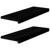 vidaXL Okenn&yacute; parapet 2 ks hnedočiern&aacute; 70x30x2 cm dubov&yacute; mas&iacute;v