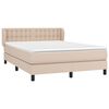 vidaXL Boxspring posteľ s matracom kapučínová 140x190 cm umelá koža