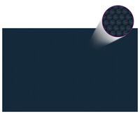 vidaXL Plávajúca solárna bazénová fólia z PE 260x160 cm čierna a modrá