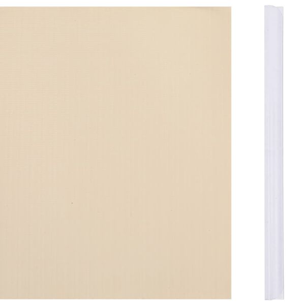 vidaXL Záhradná tieniaca fólia, PVC 35x0,19 m, krémová