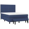 vidaXL Posteľn&yacute; r&aacute;m boxspring s matracom modr&yacute; 140x200 cm l&aacute;tka