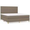 vidaXL Posteľn&yacute; r&aacute;m boxspring s matracom sivohned 180x200 cm l&aacute;tka