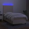 vidaXL Posteľ boxsping s matracom a LED kr&eacute;mov&aacute; 100x200 cm l&aacute;tka