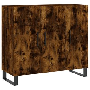 vidaXL Komoda dymov&yacute; dub 90x34x80 cm kompozitn&eacute; drevo