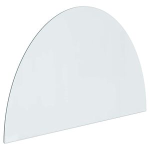 vidaXL Sklenen&aacute; doska krbu Priehľadn&aacute; 800 x 500 mm Sklo