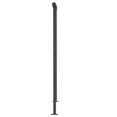 vidaXL Ručne zaťahovacia markíza so stĺpikmi 3,5x2,5 m antracitová