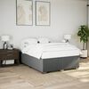 vidaXL Boxspring posteľ s matracom tmavosiv&aacute; 140x200 cm l&aacute;tka