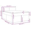 vidaXL Boxspring posteľ s matracom modr&yacute; 140x190 cm l&aacute;tka