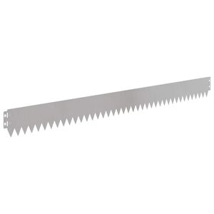 vidaXL Obrubn&iacute;k tr&aacute;vnika 10 ks 103 x 10 cm Oceľ Strieborn&aacute;