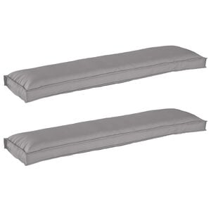 vidaXL Sada vank&uacute;&scaron;ov na palete 2 pcs Siv&aacute; 150 x 40 x 8 cm