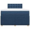 vidaXL Boxspring posteľ s matracom modr&aacute; 120x190 cm l&aacute;tka