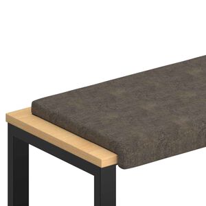 vidaXL Vank&uacute;&scaron; na lavičku Umel&yacute; semi&scaron;ov&yacute; materi&aacute;l Tmavosiv&aacute; Hĺbka 35 cm