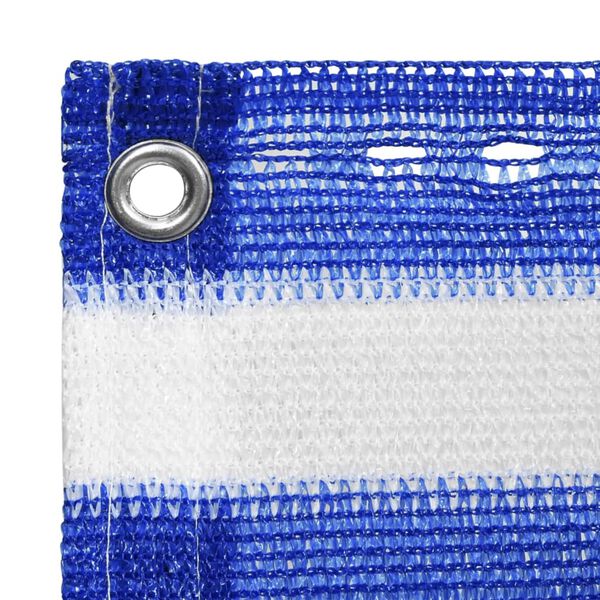 vidaXL Balk&oacute;nov&aacute; mark&iacute;za modr&aacute; a biela 75x300 cm HDPE