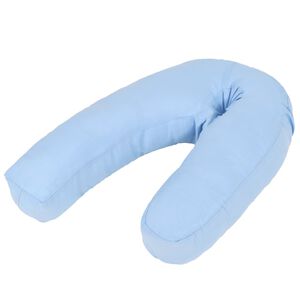 vidaXL Tehotensk&yacute; vank&uacute;&scaron; v tvare p&iacute;smena J 54x(36-43) cm, modr&yacute;