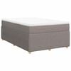 vidaXL Boxspring posteľ s matracom sivohned&yacute; 120x200 cm l&aacute;tka